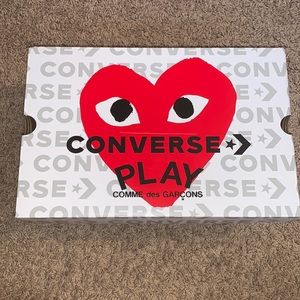 Brand new Comme des Garçon low white converse!